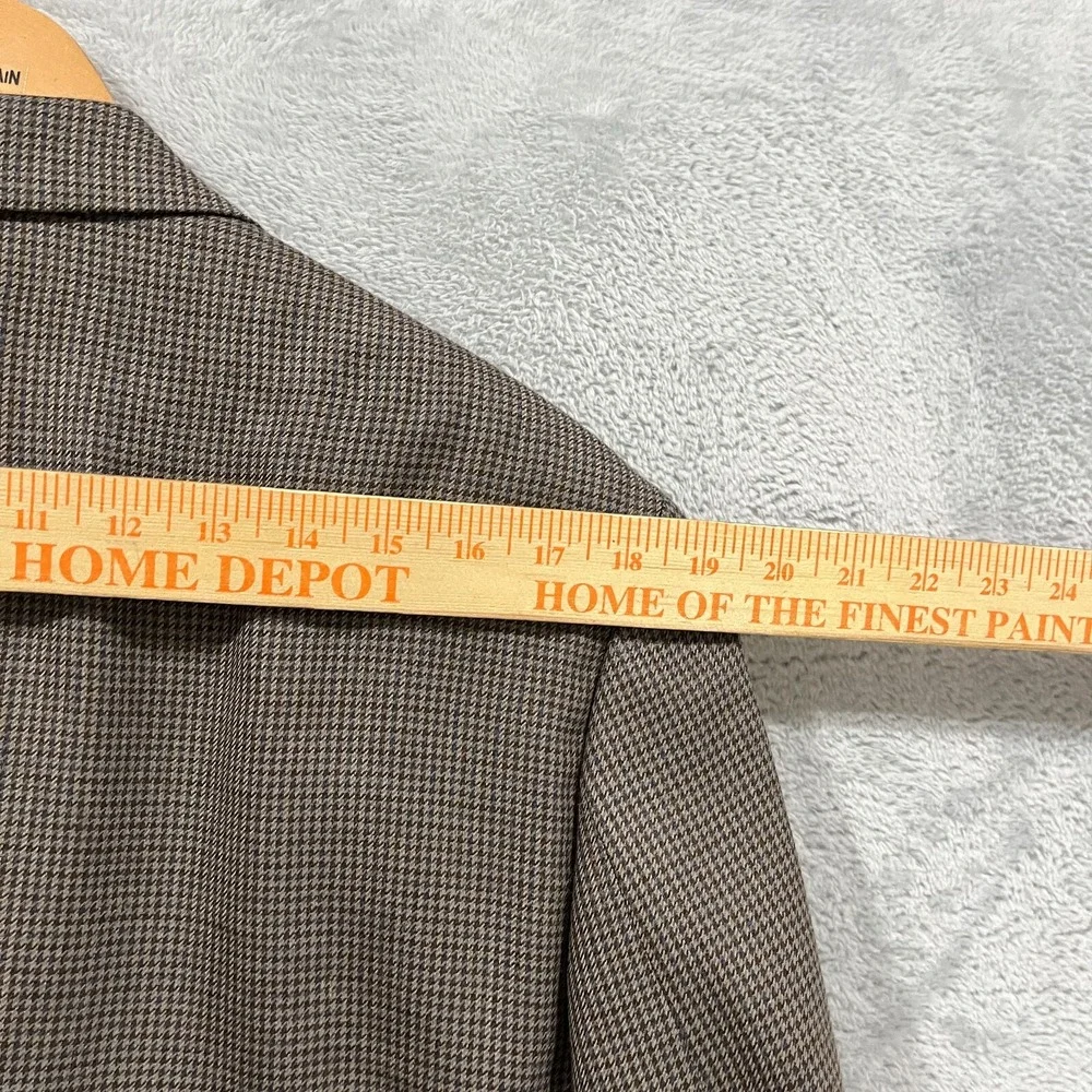 RALPH LAUREN Blazer Men's 44L Houndstooth Wool Silk Preppy Sports Coat‎